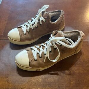 Ugg Australia Women Evera  1888 Suede Sheepskin  Sneakers Size 8